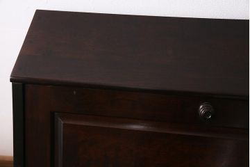 中古　北海道民芸家具　上質な作りが魅力のライティングビューロー(机、在宅ワーク、在宅用引き出し、ワークデスク)(定価約34万円)(R-045712)