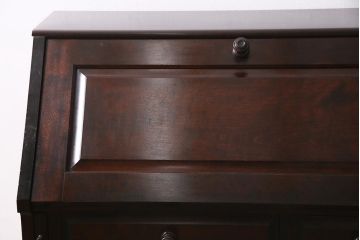 中古　北海道民芸家具　上質な作りが魅力のライティングビューロー(机、在宅ワーク、在宅用引き出し、ワークデスク)(定価約34万円)(R-045712)