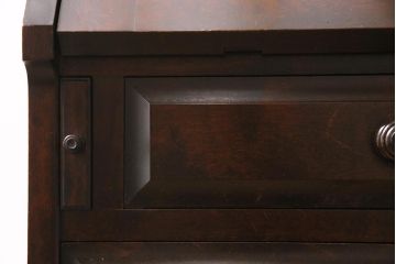 中古　北海道民芸家具　上質な作りが魅力のライティングビューロー(机、在宅ワーク、在宅用引き出し、ワークデスク)(定価約34万円)(R-045712)