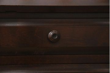 中古　北海道民芸家具　上質な作りが魅力のライティングビューロー(机、在宅ワーク、在宅用引き出し、ワークデスク)(定価約34万円)(R-045712)