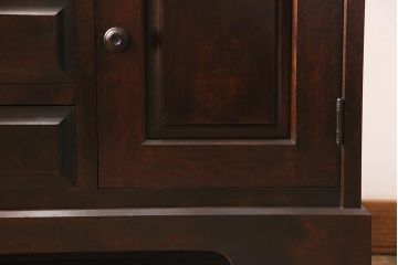 中古　北海道民芸家具　上質な作りが魅力のライティングビューロー(机、在宅ワーク、在宅用引き出し、ワークデスク)(定価約34万円)(R-045712)