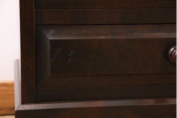 中古　北海道民芸家具　上質な作りが魅力のライティングビューロー(机、在宅ワーク、在宅用引き出し、ワークデスク)(定価約34万円)(R-045712)