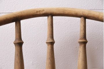 アンティーク家具　イギリス　ストリップド(剥離)　優美なフォルムが魅力的なベントウッドチェア(ダイニングチェア、椅子)(R-045713)