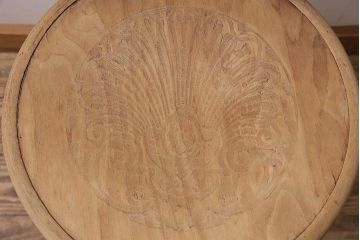 アンティーク家具　イギリス　ストリップド(剥離)　優美なフォルムが魅力的なベントウッドチェア(ダイニングチェア、椅子)(R-045713)