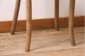 アンティーク家具　イギリス　ストリップド(剥離)　優美なフォルムが魅力的なベントウッドチェア(ダイニングチェア、椅子)(R-045713)