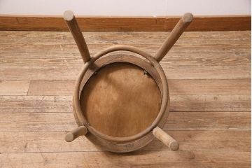 アンティーク家具　イギリス　ストリップド(剥離)　優美なフォルムが魅力的なベントウッドチェア(ダイニングチェア、椅子)(R-045713)
