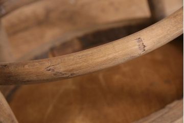 アンティーク家具　イギリス　ストリップド(剥離)　優美なフォルムが魅力的なベントウッドチェア(ダイニングチェア、椅子)(R-045713)