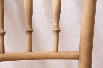 アンティーク家具　イギリス　ストリップド(剥離)　優美なフォルムが魅力的なベントウッドチェア(ダイニングチェア、椅子)(R-045714)