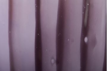 北欧　KOSTA　BODA(コスタボダ)　パープルストライプガラス　花瓶(フラワーベース、花器、紫)サイン入(R-045725)