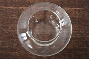 ドイツ　テレジアンタール　ガラス蓋物(キャンディーポット、小物入れ)(R-045730)