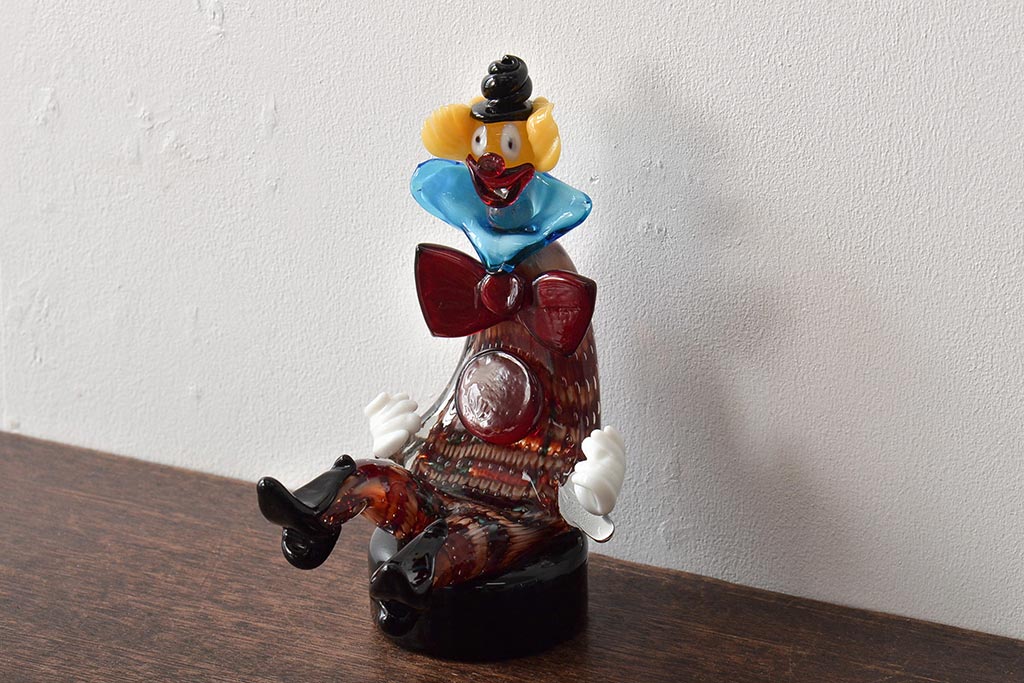 ベネチアンガラス　置き物　ピエロ　ムラノガラス Amazon.co.jp: ムラーノガラス ピエロ 人形 イタリア ピエロ