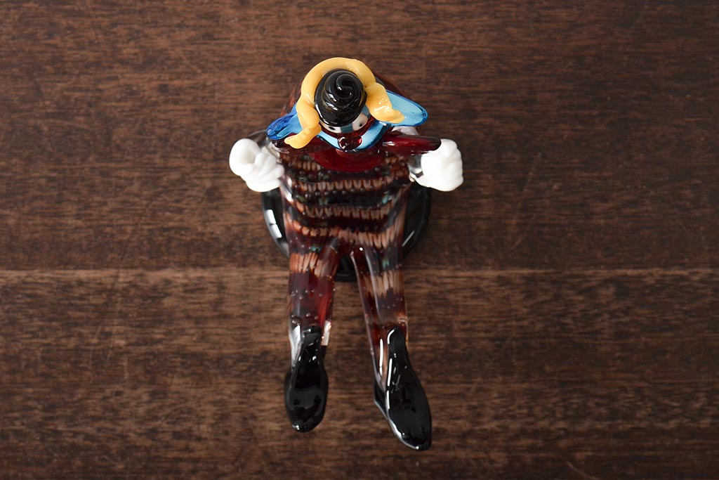 イタリア　ムラーノガラス　ピエロ　大きめサイズ置物 イタリア ムラーノガラス ピエロ 大きめサイズ置物 Amazon.co.jp