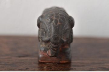 古銅唐金　象形印材(中国?、文鎮)(R-045734)
