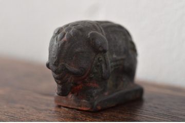古銅唐金　象形印材(中国?、文鎮)(R-045734)