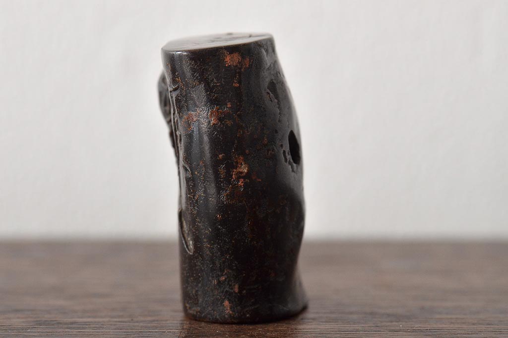 江戸〜明治　古い根付3点(直次、蝉、大黒、彫刻)(R-045735)