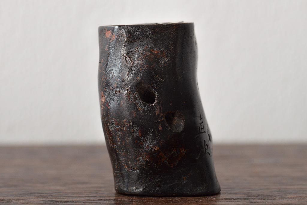 江戸〜明治　古い根付3点(直次、蝉、大黒、彫刻)(R-045735)