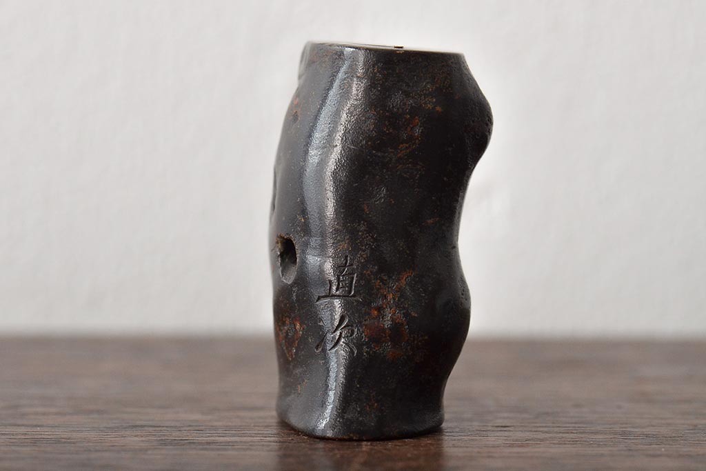 江戸〜明治　古い根付3点(直次、蝉、大黒、彫刻)(R-045735)