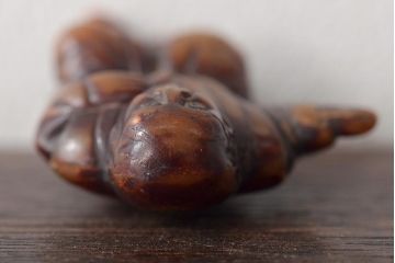 江戸〜明治　古い根付3点(直次、蝉、大黒、彫刻)(R-045735)