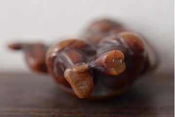 江戸〜明治　古い根付3点(直次、蝉、大黒、彫刻)(R-045735)