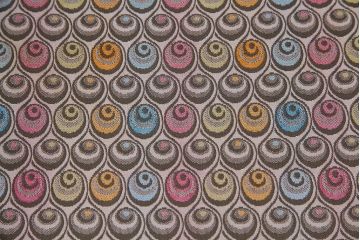 中古　日本フクラ(HUKLA)　SENCIA(センシア)　P226　個性的な柄のファブリックがお洒落な一人掛けソファ(定価約15万円)(1Pソファ、アームソファ)(R-045738)