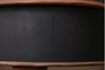 アンティーク家具　フランスアンティーク　ストリップド(剥離)　マホガニー材　迫力満点!凝った作りで存在感抜群のキャスター付きドレッサー(鏡台)(R-045742)