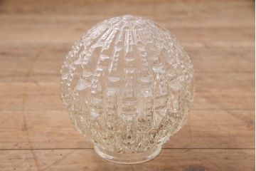 ヴィンテージ照明　光の屈折が魅力のペンダントライト(吊り下げ照明、天井照明、ビンテージ)(R-045743)