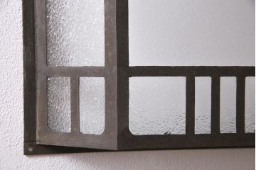 アンティーク雑貨　昭和初期　特大　固定式　和の風情を感じさせる壁掛け照明カバー(ウォールカバー)(R-045748)