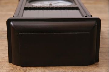 アンティーク時計　昭和中期　ゼンマイ式　林時計　レリーフがお洒落な柱時計(掛時計、振り子時計)(R-045750)