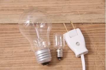 ビンテージ照明　シェードがおしゃれなスタンドライト(ナイトランプ、卓上照明)(R-045752)