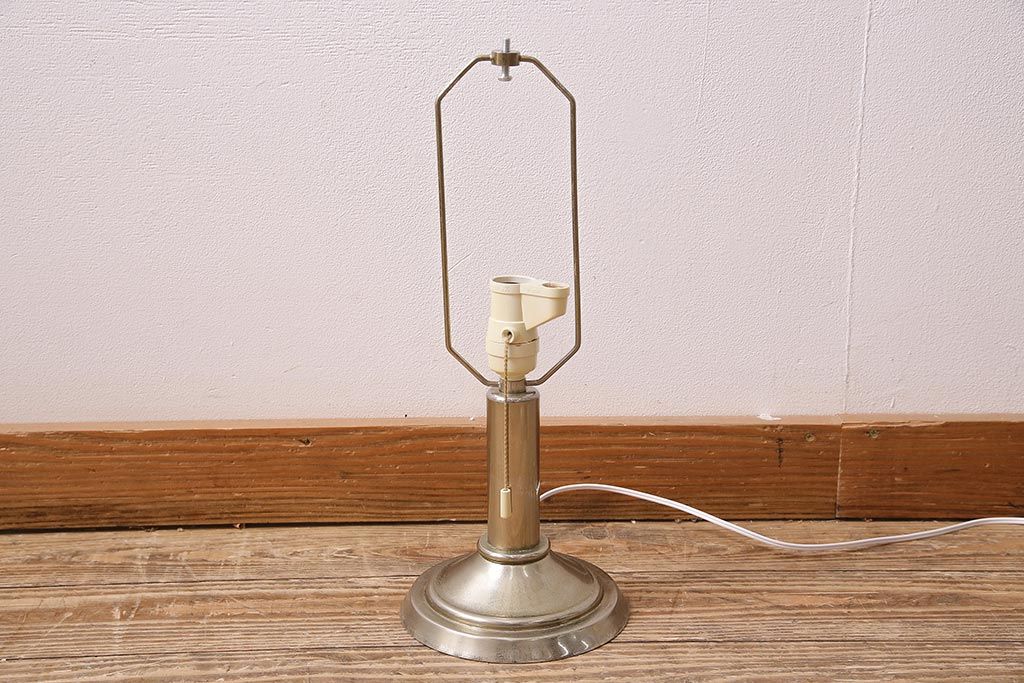 ビンテージ照明　シェードがおしゃれなスタンドライト(ナイトランプ、卓上照明)(R-045753)