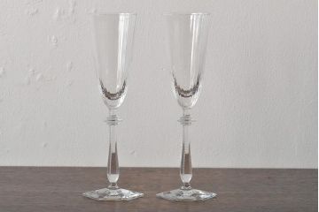 バカラ　Baccarat　シャンパングラス2客(R-045758)