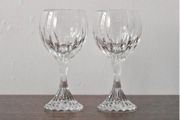 バカラ(Baccarat)　マッセナ　ワイングラス2客(フルレッドクリスタルガラス)(R-045761)