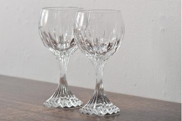 バカラ(Baccarat)　マッセナ　ワイングラス2客(フルレッドクリスタルガラス)(R-045761)