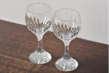 バカラ(Baccarat)　マッセナ　ワイングラス2客(フルレッドクリスタルガラス)(R-045762)