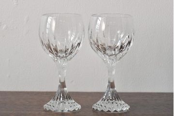 バカラ(Baccarat)　マッセナ　ワイングラス2客(フルレッドクリスタルガラス)(R-045762)