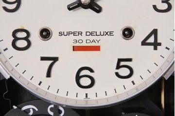 アンティーク時計　昭和初期　CITIZEN(シチズン)　30DAY　カレンダー付　ゼンマイ式　レトロモダンな壁掛け時計(振り子時計、柱時計)(R-045765)