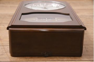 アンティーク時計　昭和初期　CITIZEN(シチズン)　30DAY　カレンダー付　ゼンマイ式　レトロモダンな壁掛け時計(振り子時計、柱時計)(R-045765)