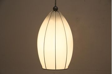 ヴィンテージ照明　フランスビンテージ　輸入品　吹きガラスのペンダントライト(吊り下げ照明、天井照明)(R-045766)