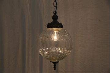 ヴィンテージ照明　フランスビンテージ　和洋折衷のお部屋にも合うペンダントライト(吊り下げ照明、天井照明)(R-045767)
