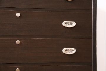 中古　伝統工芸品　吉田弘作　総桐材　大人の上品さ漂う加茂総桐箪笥(総桐たんす、加茂箪笥、衣装箪笥、引き出し)(R-045768)