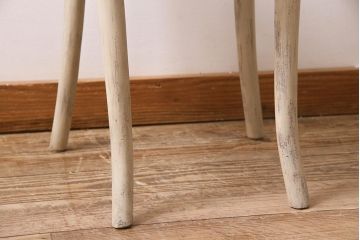 アンティーク家具　イギリスアンティーク　ペイント　優美なフォルムが魅力のベントウッドチェア(ダイニングチェア、椅子)(R-045770)
