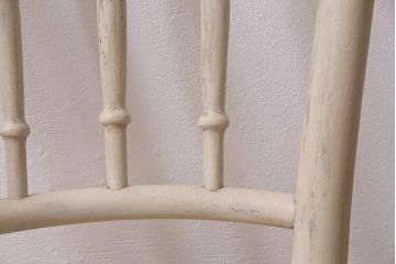 アンティーク家具　イギリスアンティーク　ペイント　優美なフォルムが魅力のベントウッドチェア(ダイニングチェア、椅子)(R-045770)