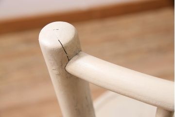 アンティーク家具　イギリスアンティーク　ペイント　優美なフォルムが魅力のベントウッドチェア(ダイニングチェア、椅子)(R-045770)