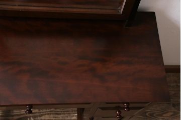 中古　松本民芸家具　特注品　角型ミラー　高級感漂うクラシカルな佇まいが魅力のドレッサー(定価約34万円)(鏡台)(R-045772)