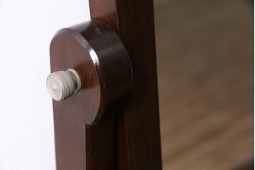 中古　松本民芸家具　特注品　角型ミラー　高級感漂うクラシカルな佇まいが魅力のドレッサー(定価約34万円)(鏡台)(R-045772)