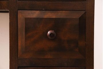 中古　松本民芸家具　特注品　角型ミラー　高級感漂うクラシカルな佇まいが魅力のドレッサー(定価約34万円)(鏡台)(R-045772)