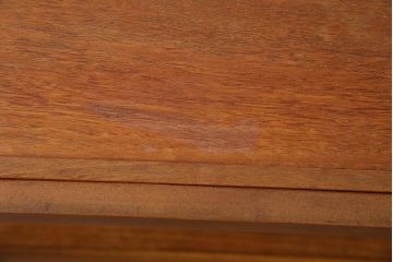 ヴィンテージ家具　北欧ビンテージ　チーク材　天板がお盆にもなるキッチンワゴン(キッチンラック、トロリー、サイドテーブル)(R-045773)