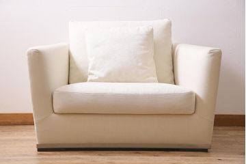 中古　B&B Itaria　Maxalto　APTA　ゆったりとした座り心地のモダンな一人掛けソファ(シングル、1Pソファ、アームソファ)(R-045775)