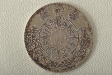 明治3〜36年　竜50銭銀貨　旭日竜20銭銀貨など　10枚セット(古銭)(R-045791)