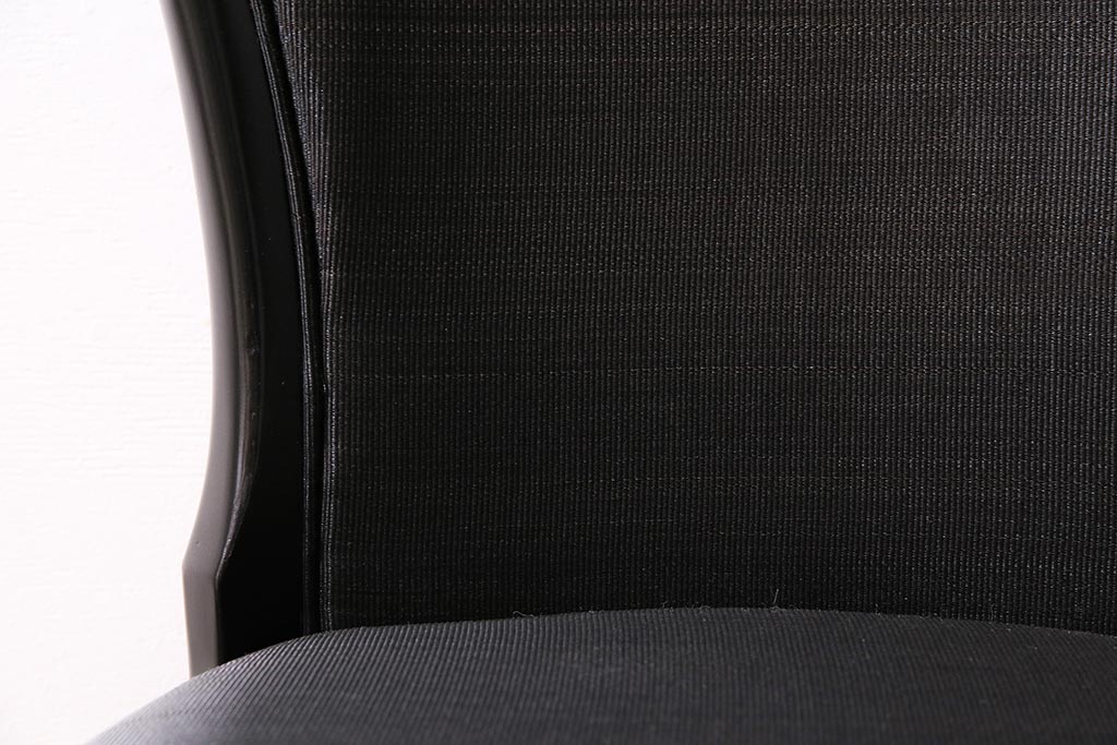 ヴィンテージ家具　ドイツ　WK WOHNEN　黒を基調としたモダンなデザインのチェア(ダイニングチェア、ビンテージ)(R-045794)